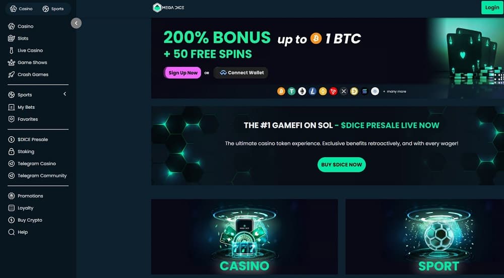 Telegram-native gaming with 6,000+ casino titles and BTC bonuses.
